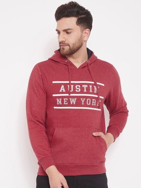 

Austin wood Men Maroon Printed Sweatshirt