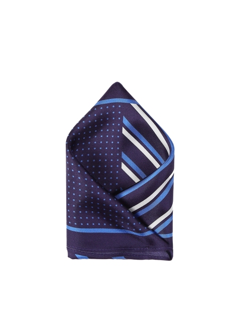 

Arrow Men Blue & White Printed Silk Pocket Square