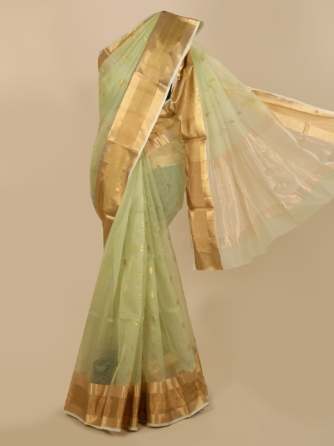 

Pothys Green Woven Design Saree