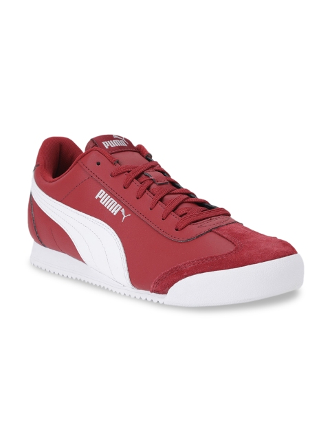 

Puma Unisex Red & White Colourblocked Sneakers