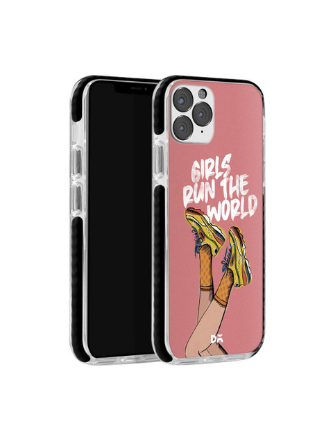 

DailyObjects Peach-Coloured & Yellow Girls Run The World Stride iPhone 11 Pro Back Cover