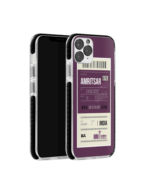 

DailyObjects Unisex Purple & White Amritsar City Tag Stride iPhone 11 Pro Back Case
