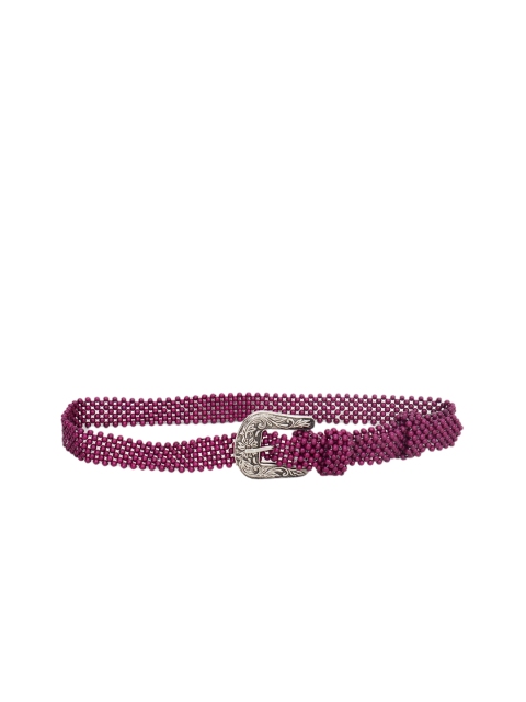 

Diwaah Women Purple Beaded Belt