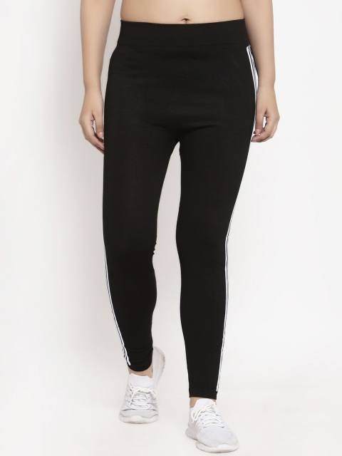 

KLOTTHE Women Pack Of 2 Black Solid Slim-Fit Track Pants