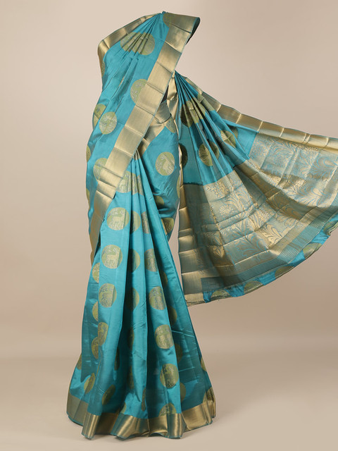 

Pothys Blue Woven Design Saree