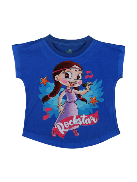 

Chhota Bheem Girls Blue Printed Top