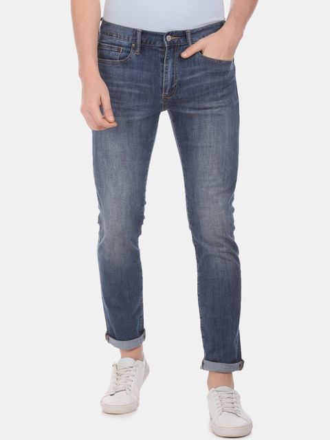 

GAP Men Blue Regular Fit Mid-Rise Clean Look Stretchable Jeans