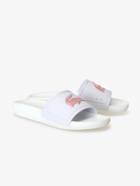 

Lacoste Women White & Red Printed Sliders