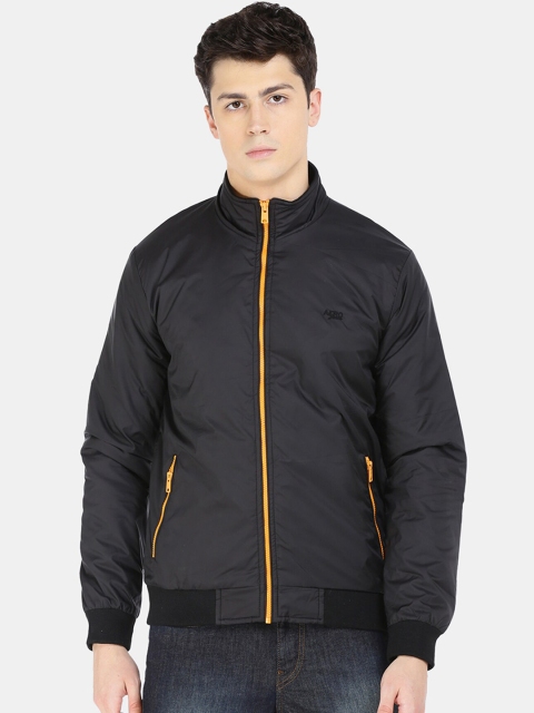 

Aeropostale Men Black Solid Bomber