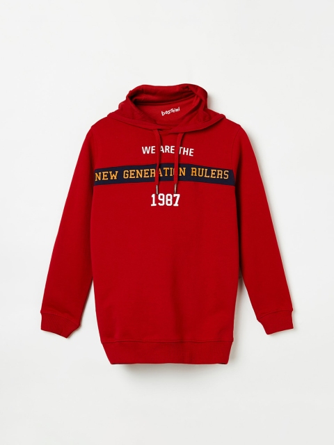 

Bossini Boys Red Printed Sweatshirt