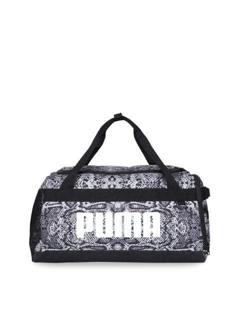 

Puma Unisex Black & White Printed Challenger Small Duffel Bag