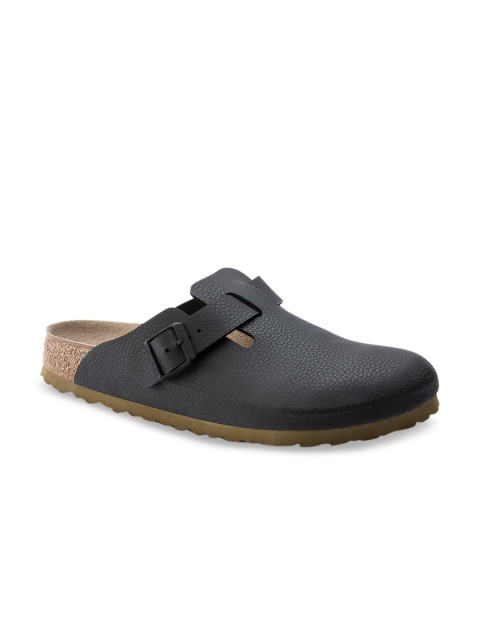 

Birkenstock Men Black Regular Width Boston Clogs