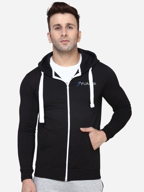 

FUAARK Men Black Solid Lightweight Sporty Jacket