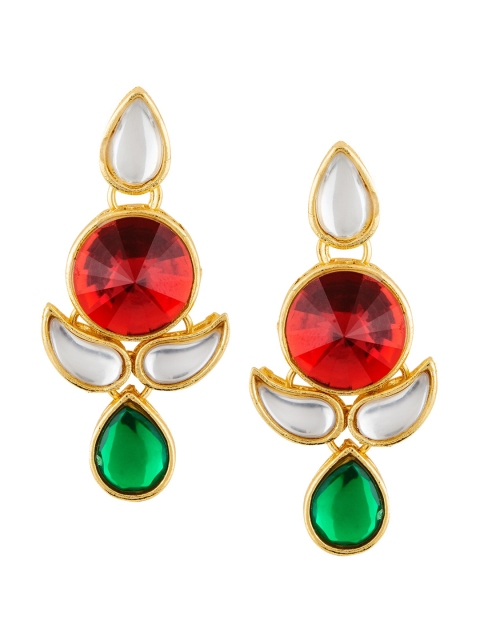 E2O Gold-Plated Floral Drop Earrings