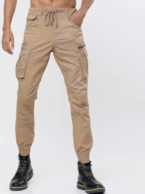 

Ecko Unltd Men Khaki Slim Fit Solid Joggers