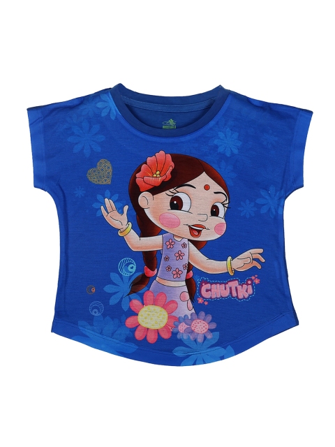 

Chhota Bheem Girls Blue Printed Top