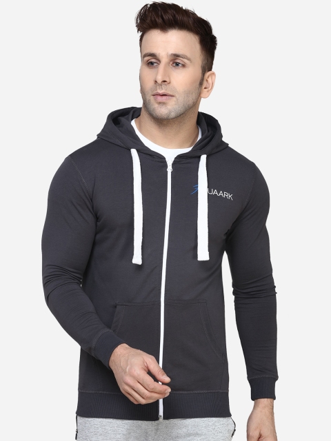 

FUAARK Men Grey Solid Lightweight Open Front Jacket