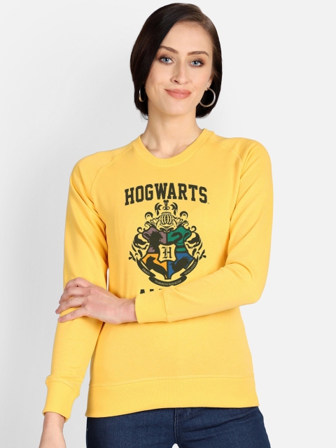 

Free Authority Women Yellow & Black Harry Potter Print Sweatshirt