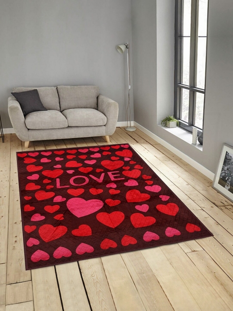 

KLOTTHE Brown & Red Printed Carpet