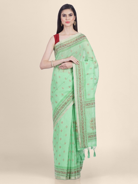 

Kasat Green Woven Design Saree