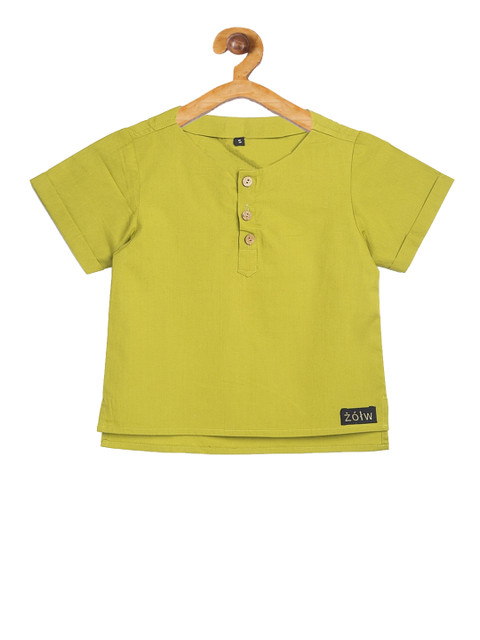 

Zotw Unisex Kids Green Kurta