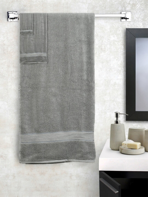 

SWHF Set of 6 Grey Solid 450 GSM Towel Set
