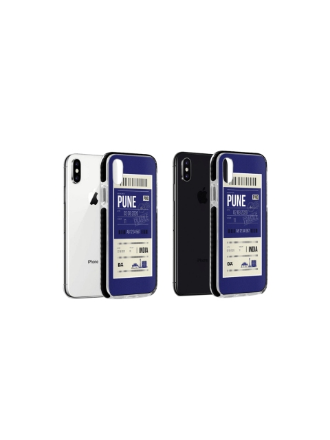 

DailyObjects Navy Blue Pune City Tag Stride iPhone Xs Max Back Case