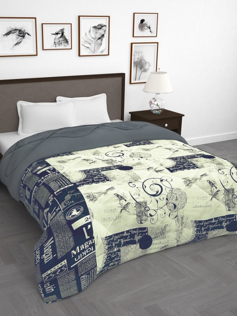 

Story@home Grey & Yellow Abstract Mild Winter 200 GSM Double Bed Comforter