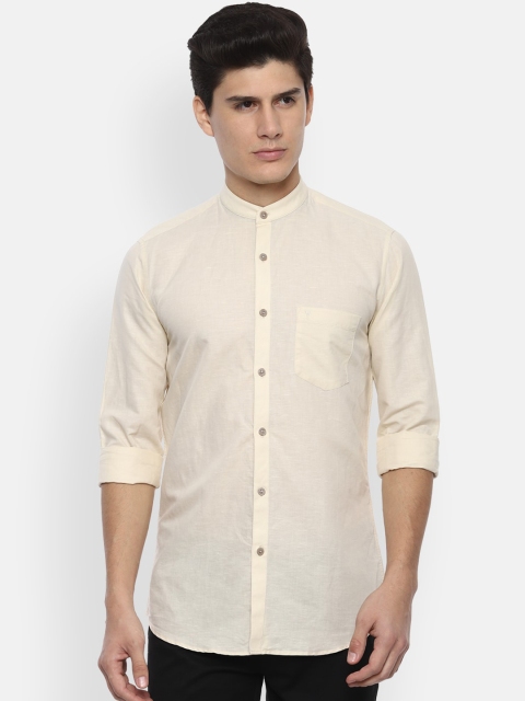 

Van Heusen Sport Men Yellow Slim Fit Solid Casual Shirt