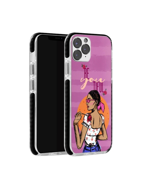 

DailyObjects Men Pink & White Be You Tiful iPhone 11 Pro Max Stride Back Cover