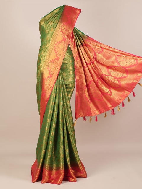 

Pothys Green Woven Design Saree