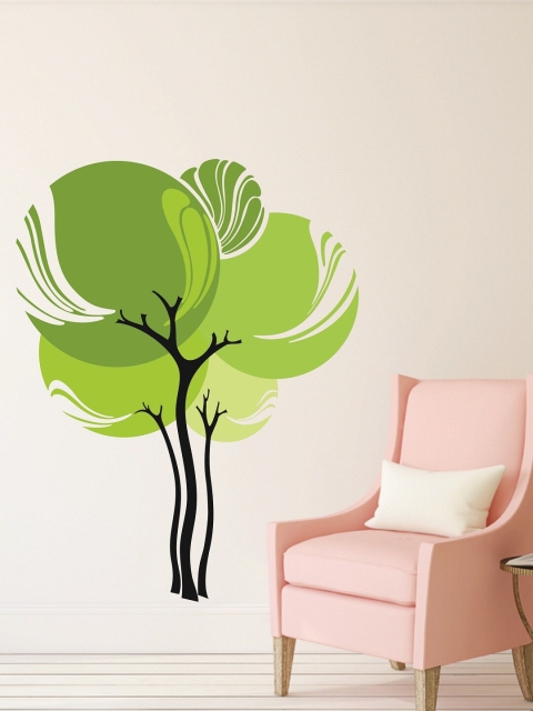 

WALLSTICK Green & Black Trees Large Vinyl Sticker
