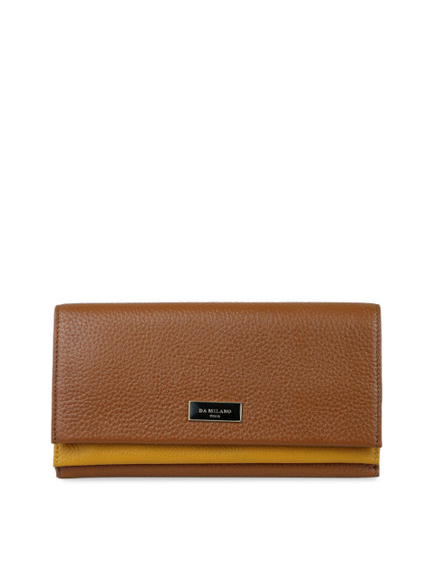 

Da Milano Women Brown Two Fold Leather Wallet