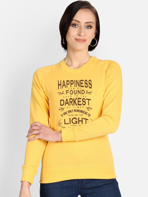

Free Authority Women Yellow & Brown Harry Potter Print Sweatshirt