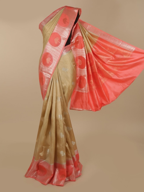 

Pothys Cream-Coloured Woven Design Saree