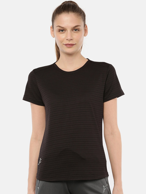 

FINO Women Brown Solid Round Neck T-shirt