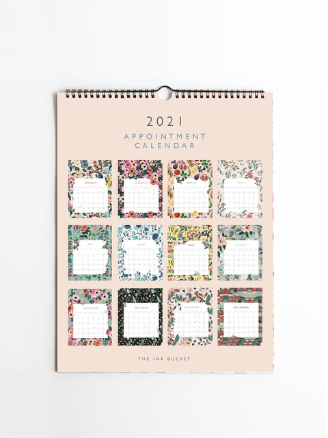 

The Ink Bucket Multicoloured 2021 Appointment Wall Calendar, Multi