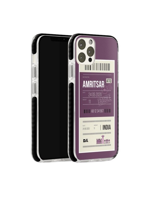 

DailyObjects Men Purple & Beige Amritsar City Tag iPhone 12 Pro Stride Back Cover