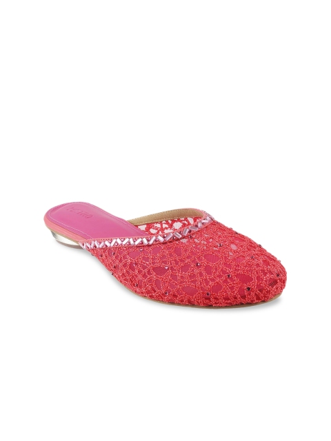 

Metro Women Pink Embellished Mules