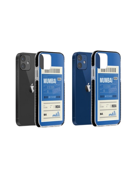 

DailyObject Blue & White Mumbai City Tag iPhone 12 Mini Stride Case Cover