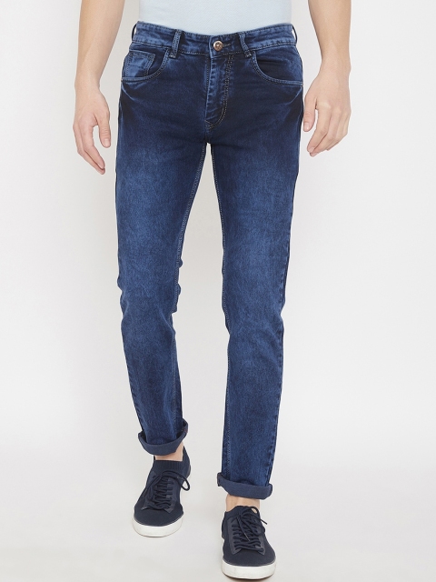 

Purple Feather Men Navy Blue Slim Fit Mid-Rise Clean Look Jeans