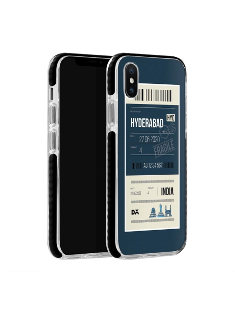 

DailyObjects Blue & White Hyderabad City Tag iPhone Xs Cover