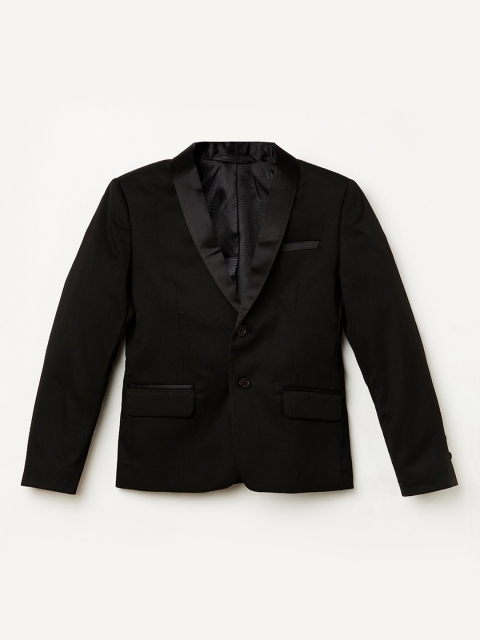 

Fame Forever by Lifestyle Boys Black Solid Single-Breasted Blazer