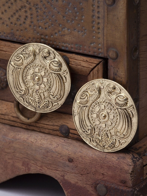 DIVA WALK Gold-Plated Circular Studs