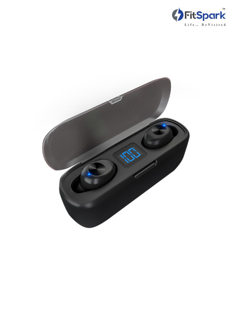 

FitSpark Black FOXX True Wireless Earbuds with Magnetic Charging Case