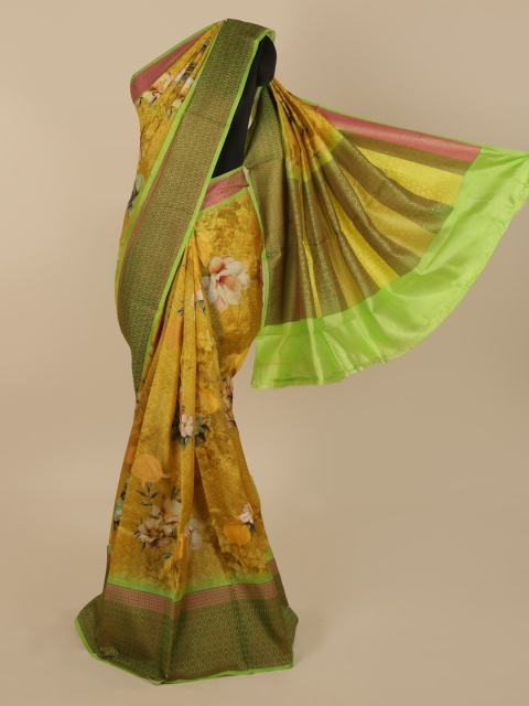 

Pothys Mustard Woven Design Saree