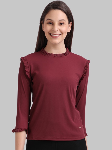 

Parx Women Maroon Solid Top