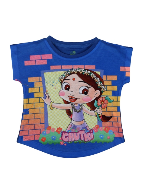 

Chhota Bheem Girls Blue Printed A-Line Top