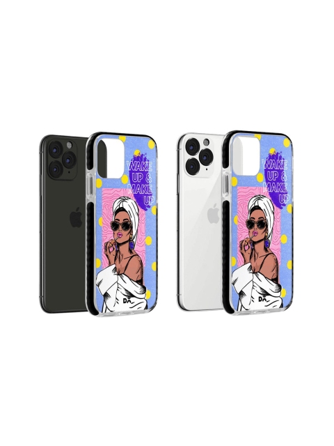 

DailyObjects Men Blue & White MakeUp Ritual Stride iPhone 11 Pro Max Back Cover