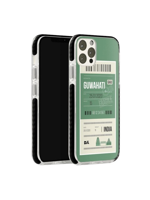

DailyObjects Olive Green & White Guwahati City Stride iPhone 12 Pro Back Case